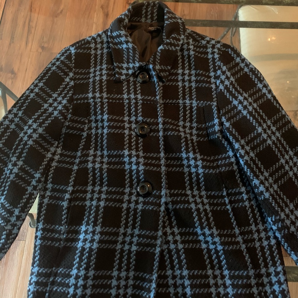 Soft Black&Blue box shaped jacket